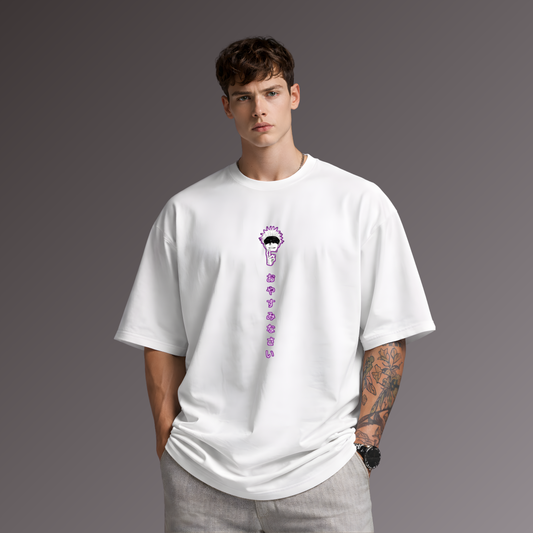 oversized Gojo-inspired graphic tee
