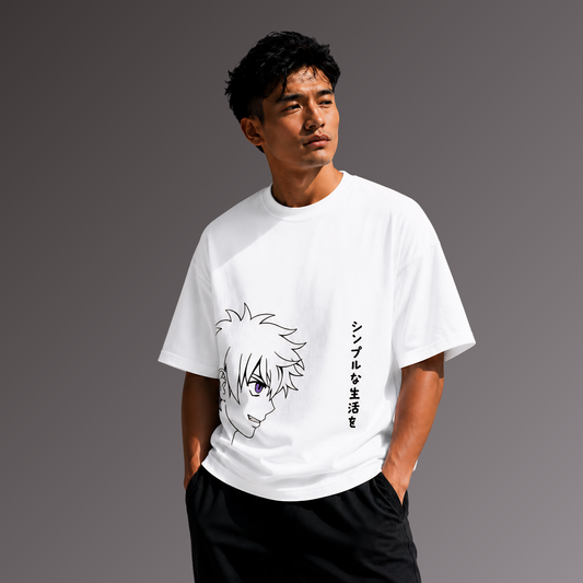 Neo Manga Oversized T-Shirt – White