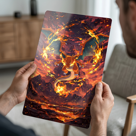 Inferno Dragon – Metallic Poster