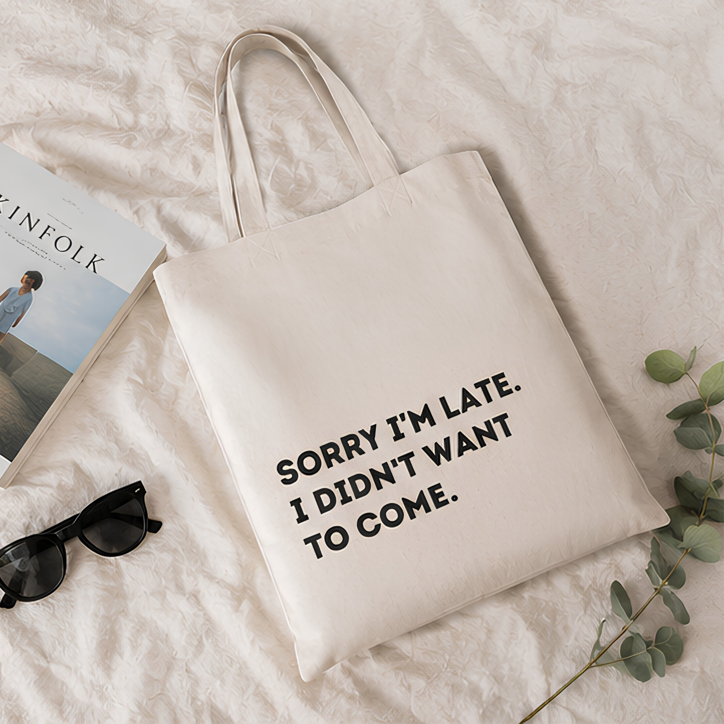 Socially Selective Premium Canvas Tote Bag