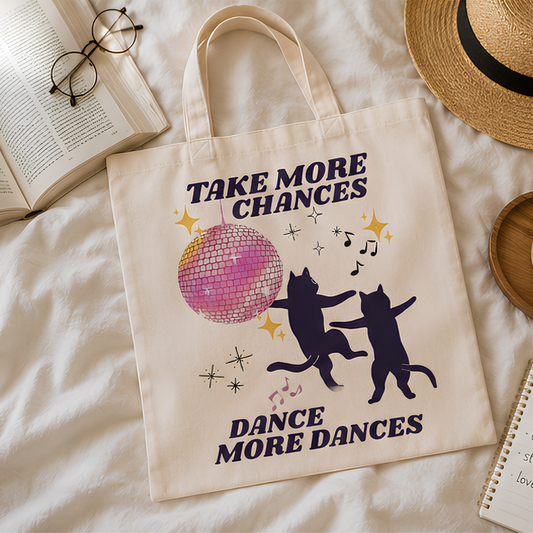 Dance More Premium Canvas Tote Bag