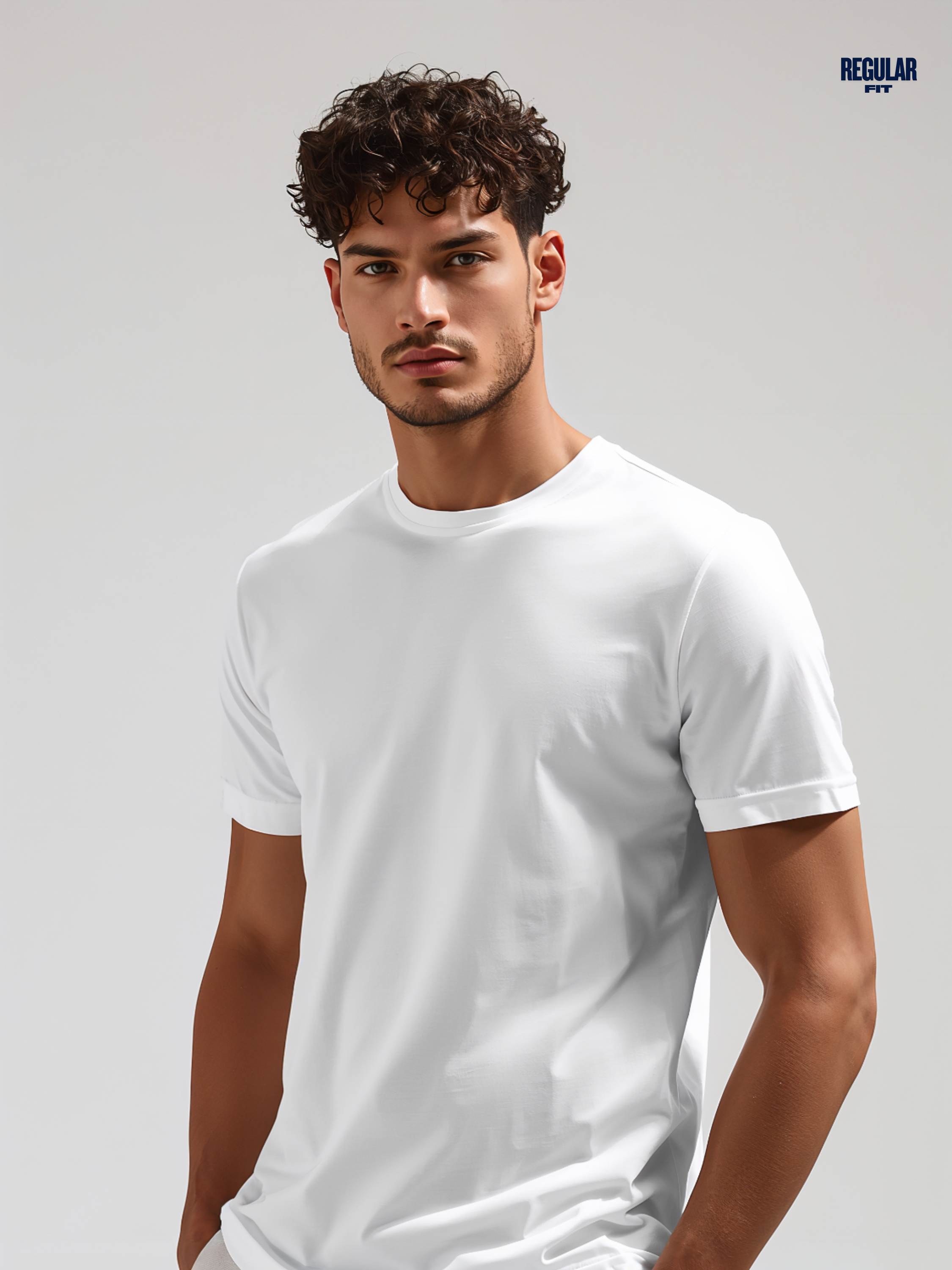 Regular fit Polar White T shirt