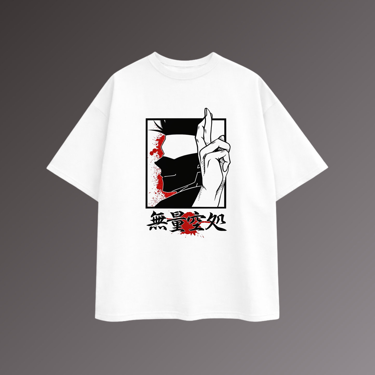 Infinite Void Anime Graphic White T-Shirt
