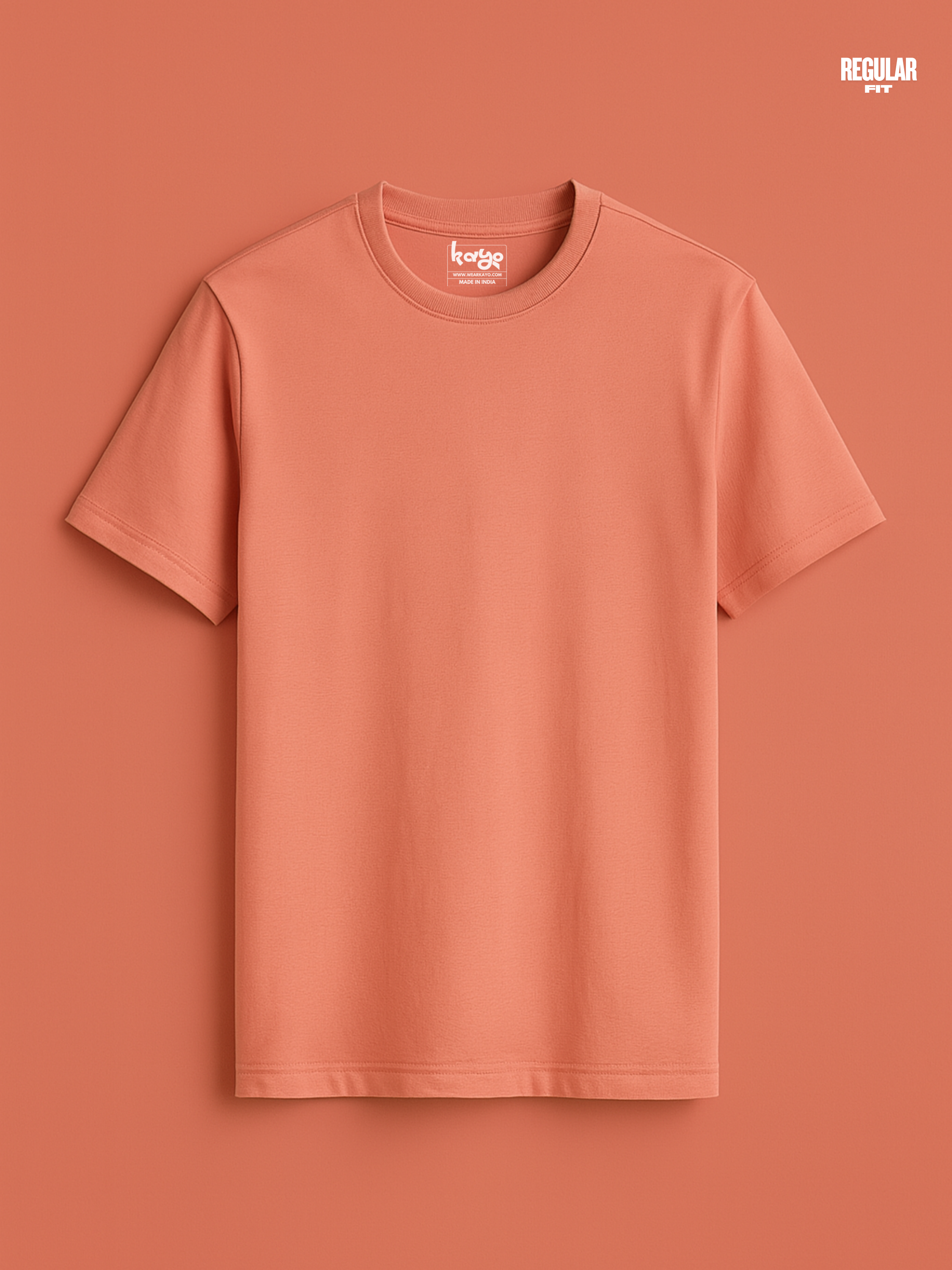 Regular fit Coral Mist T shirt