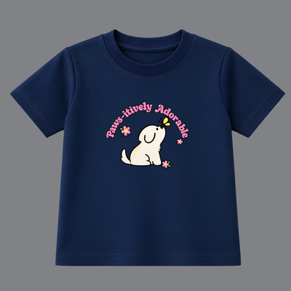 Positively Adorable Kids T-Shirt – Navy Blue
