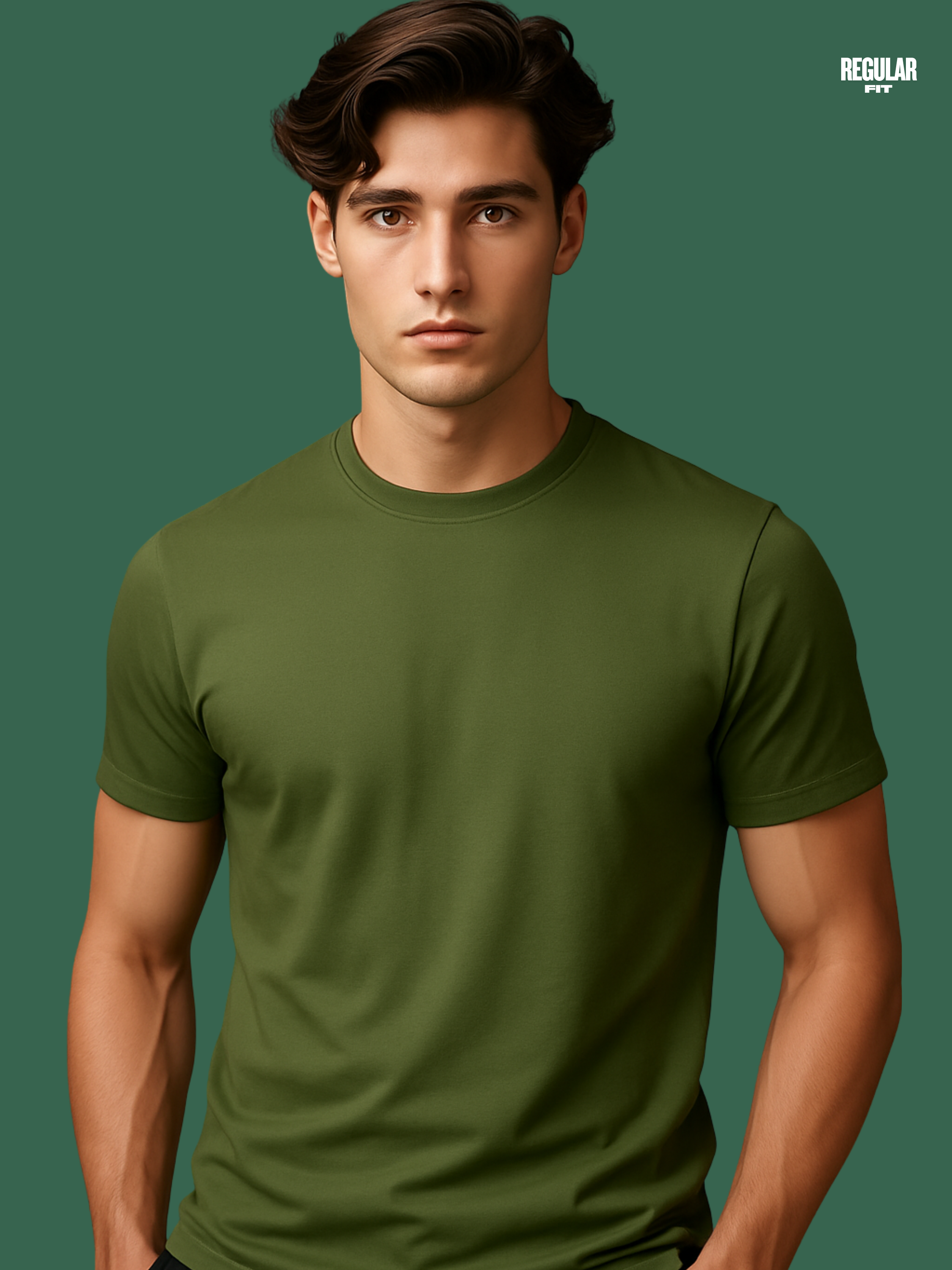 Regular fit Terra Olive T shirt