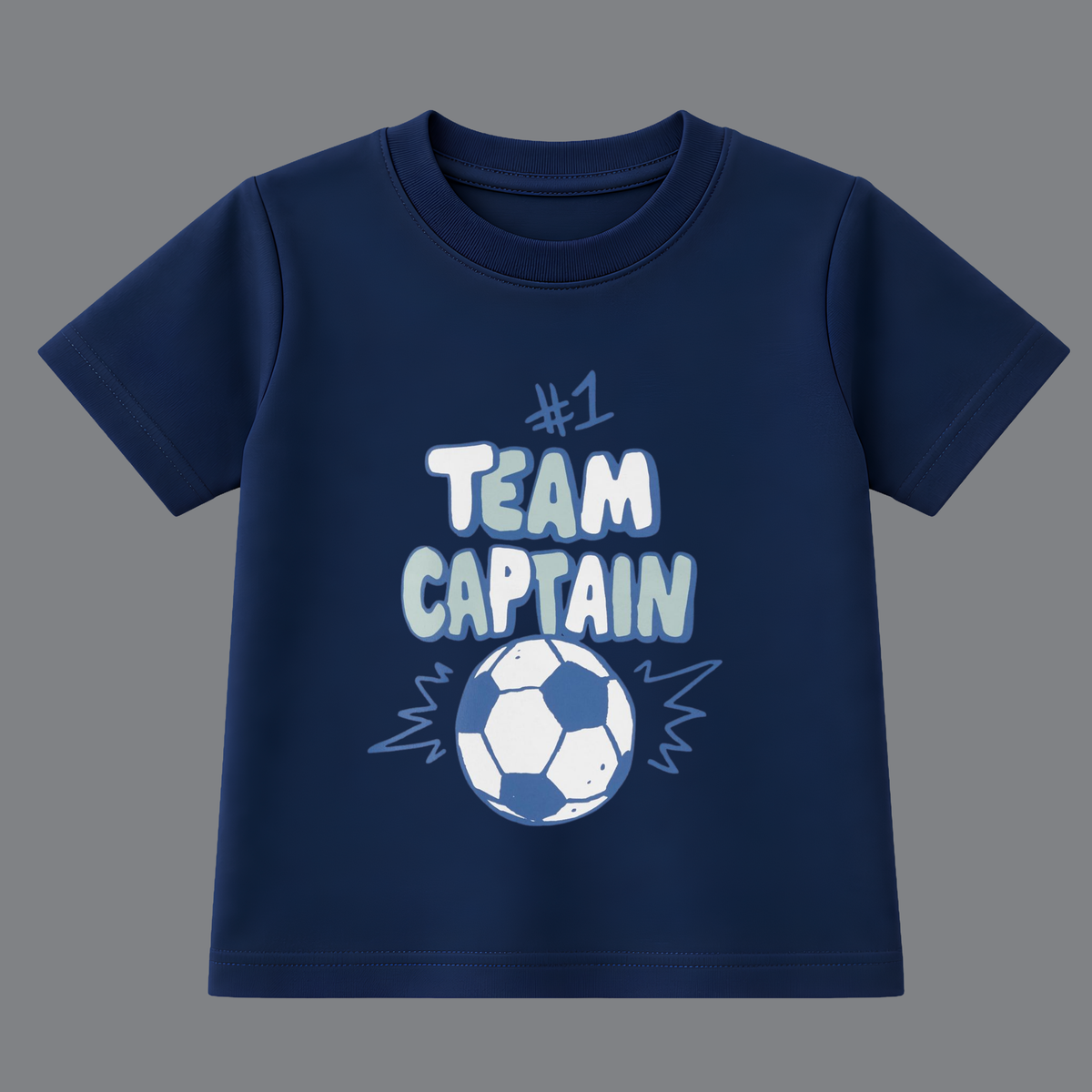 Team Captain Kids T-Shirt – Navy Blue