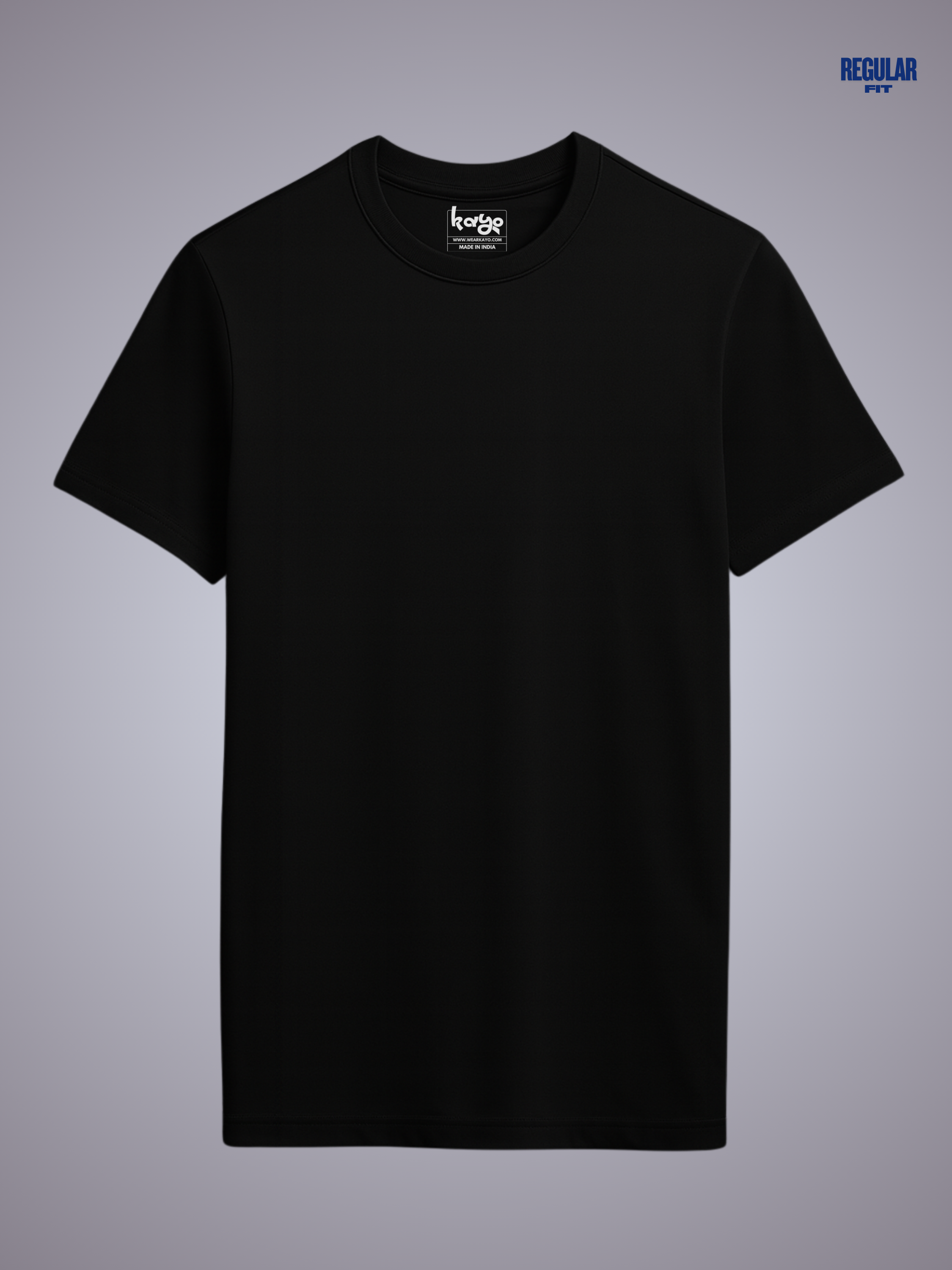 Regular fit Black Realm T shirt