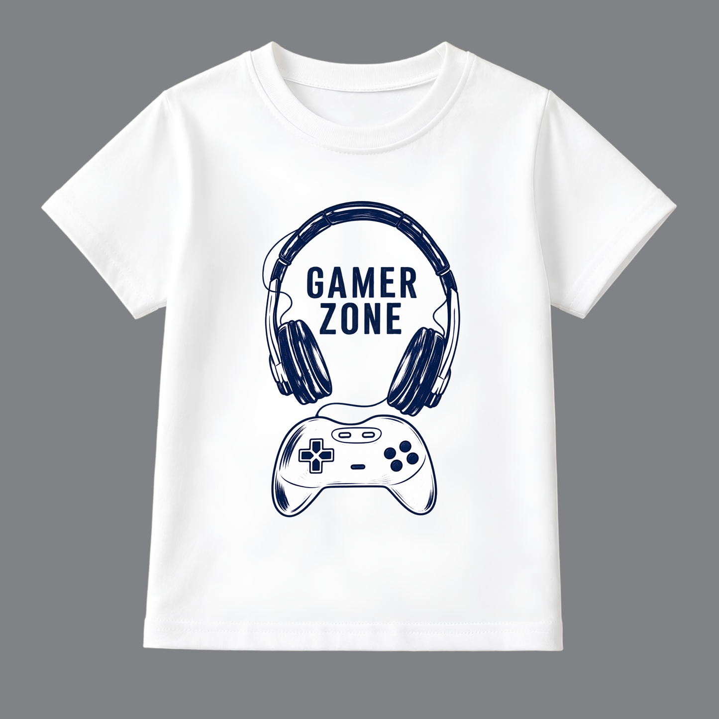 Gamer Zone Kids T-Shirt – White