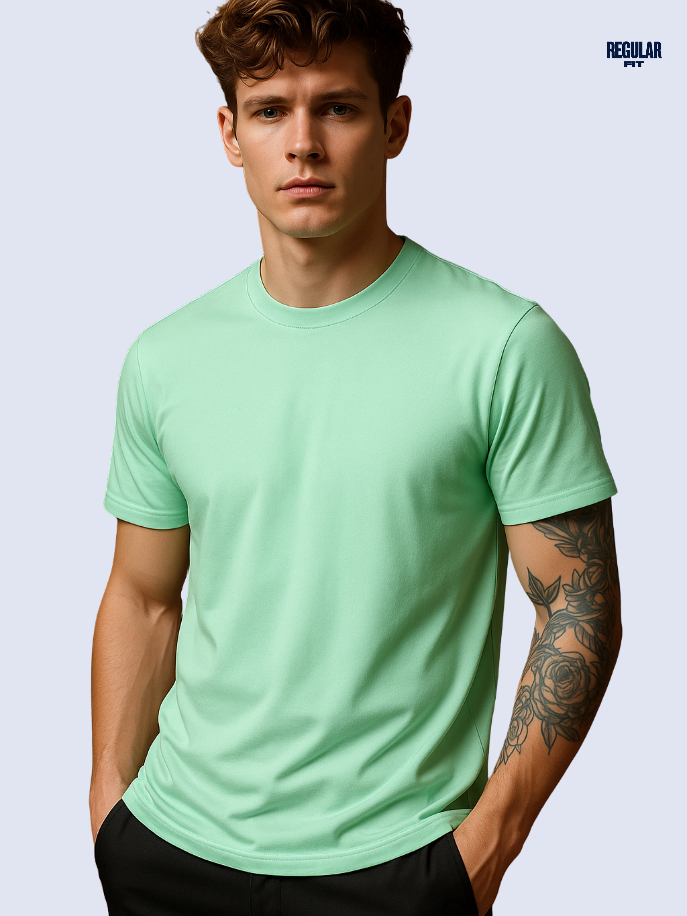 Regular fit Aqua Luxe T shirt