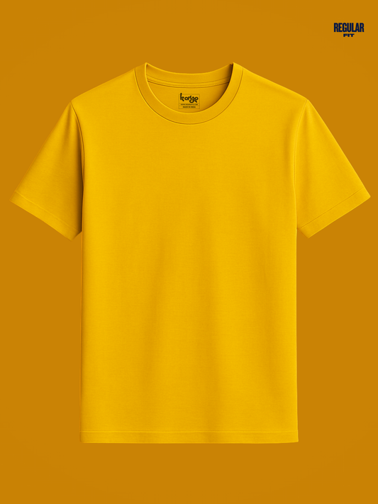Regular fit Yellow T shirt