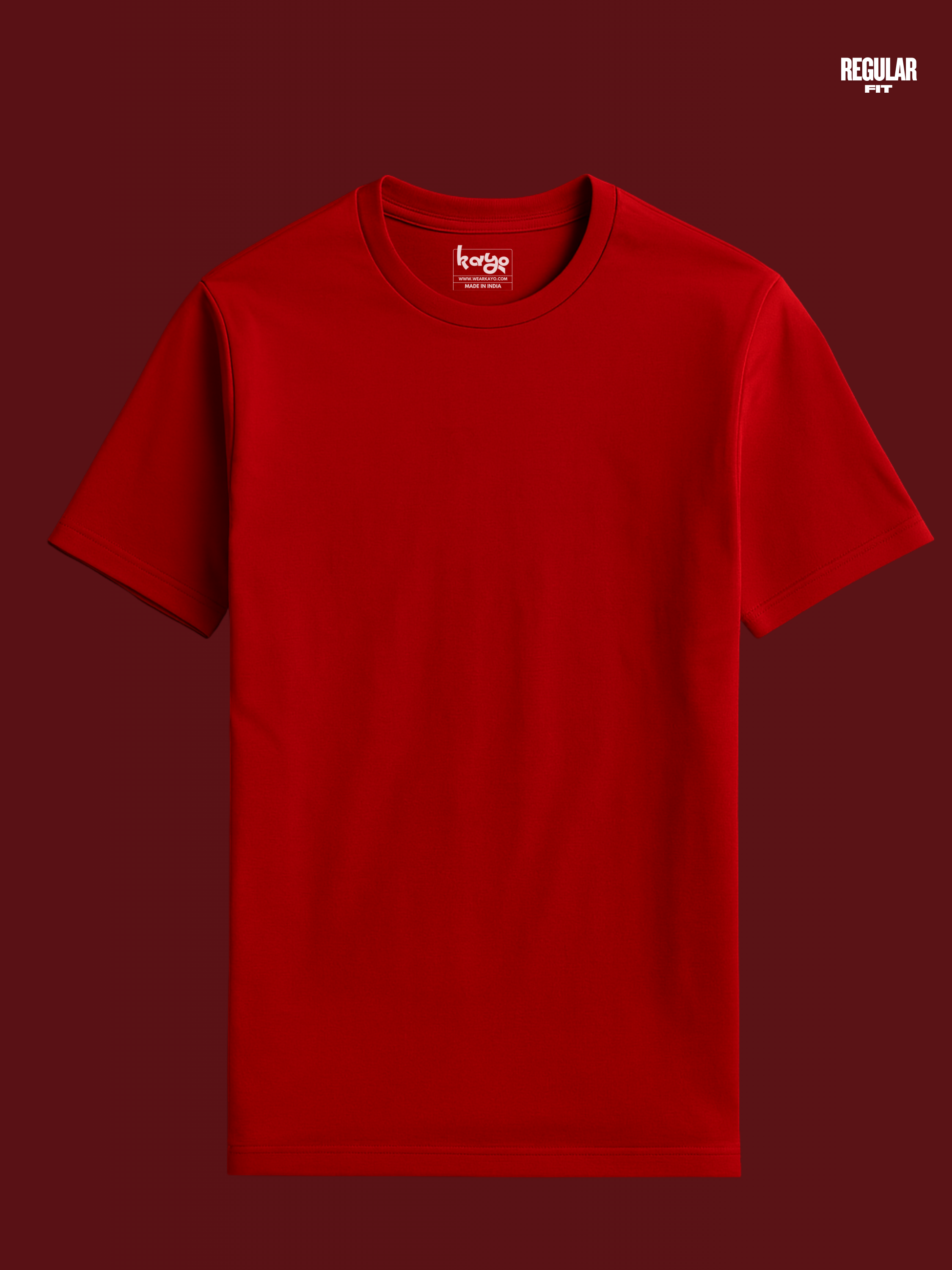Regular fit Red T shirt