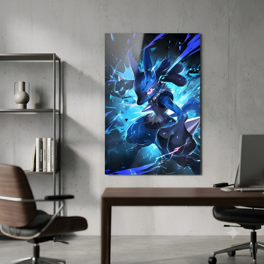 Lucario Metallic Poster