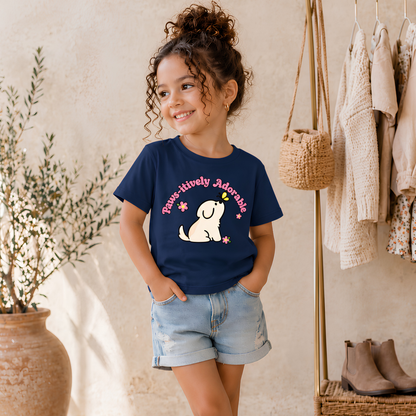 Positively Adorable Kids T-Shirt – Navy Blue