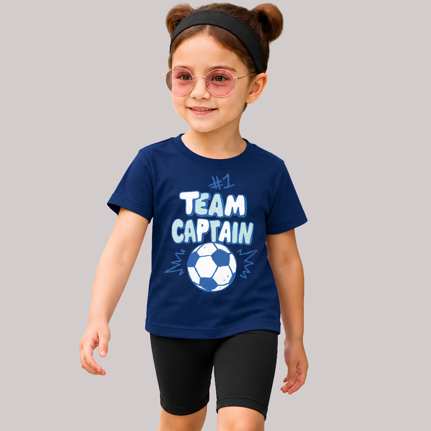 Team Captain Kids T-Shirt – Navy Blue