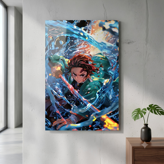 Tanjiro Kamado Metallic Poster