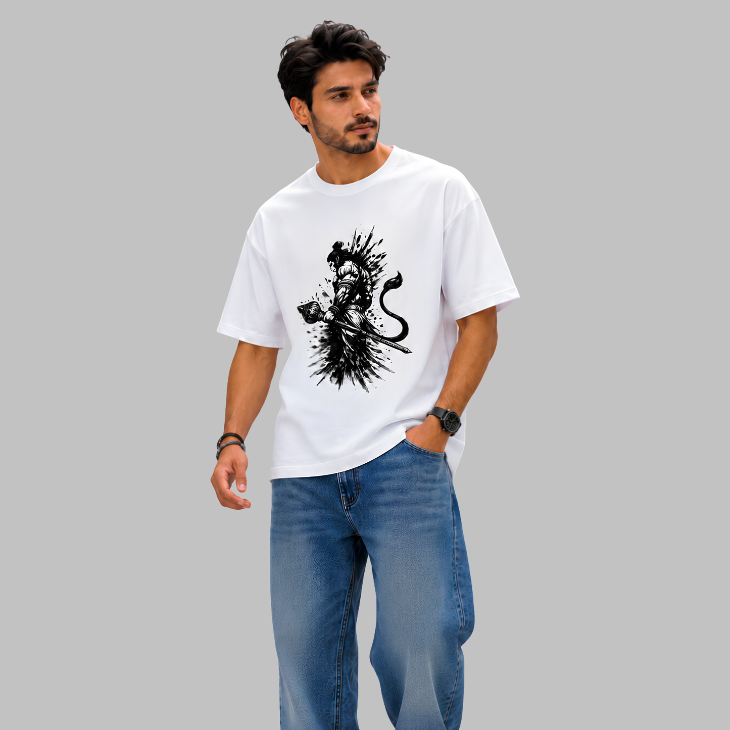 Shadow Hanuman Oversized T-Shirt
