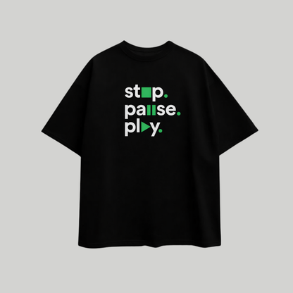 Pause & Play Oversized T shirt