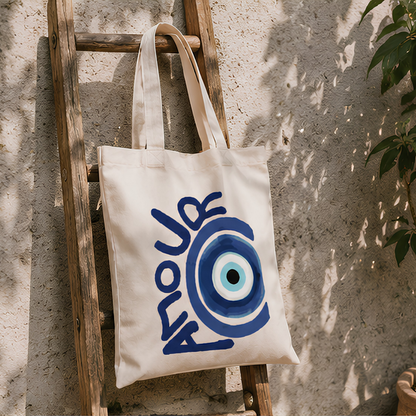 Evil Eye Premium Canvas Tote Bag