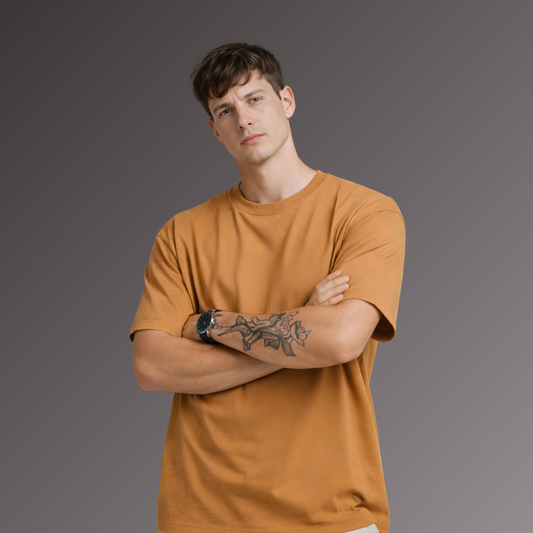 Oversized fit Beige T shirt