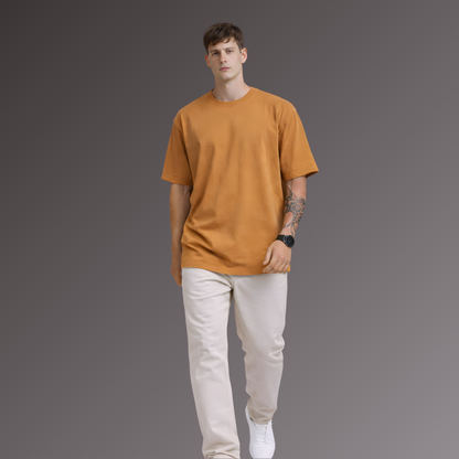 Oversized fit Beige T shirt