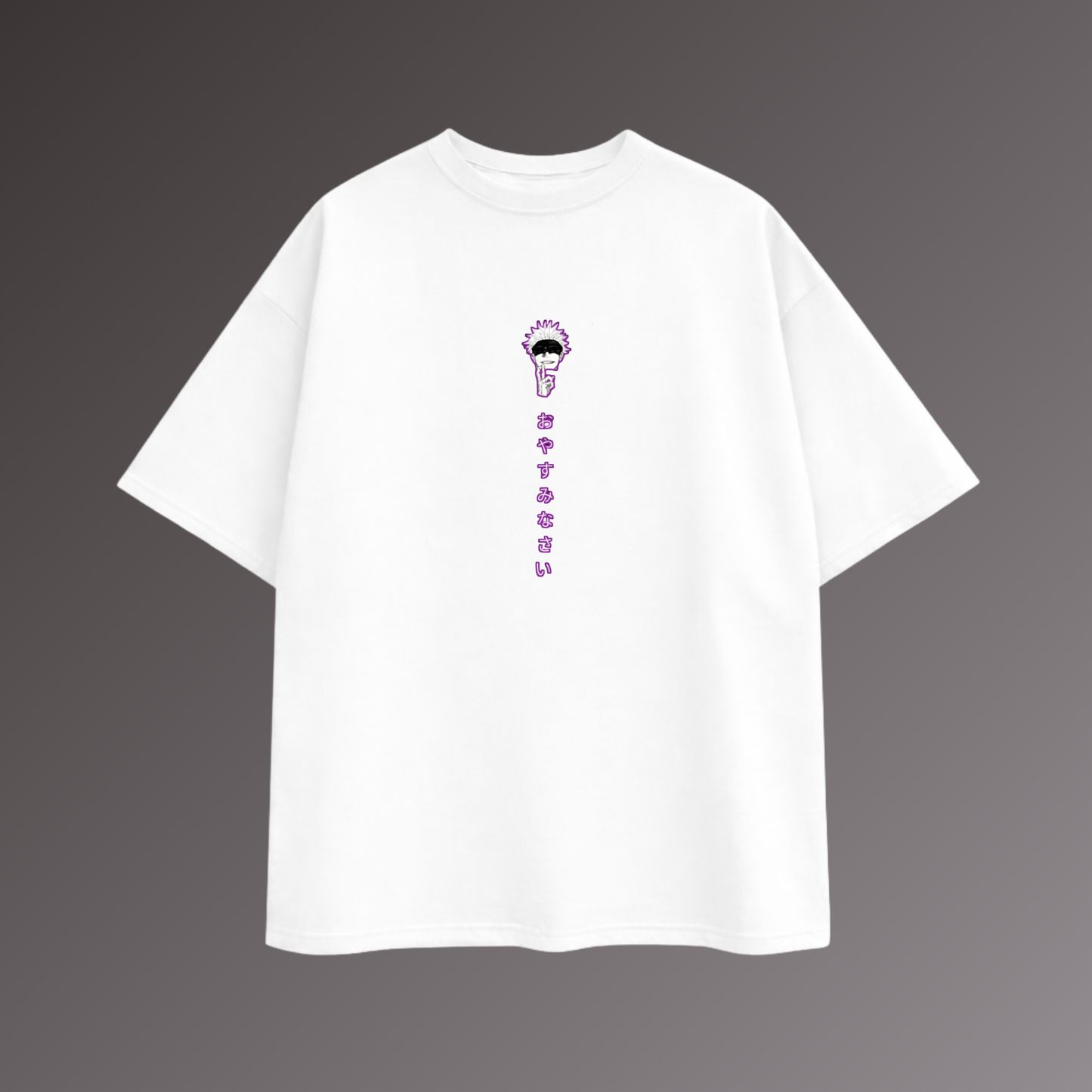 oversized Gojo-inspired graphic tee