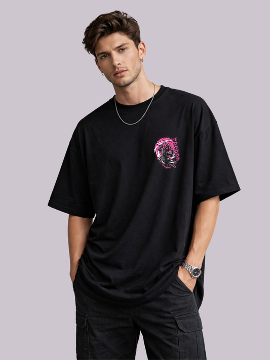 Oversized fit Crimson Awakening T shirt