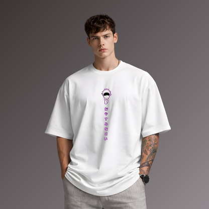 oversized Gojo-inspired graphic tee
