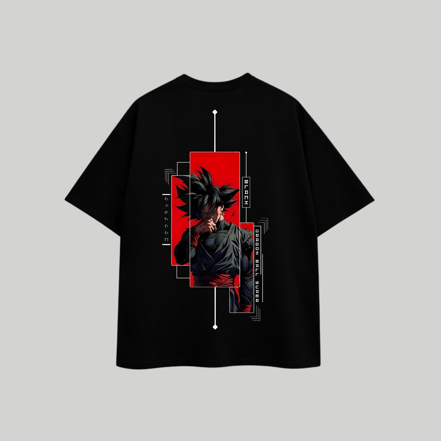 Black Goku Oversized T shirt