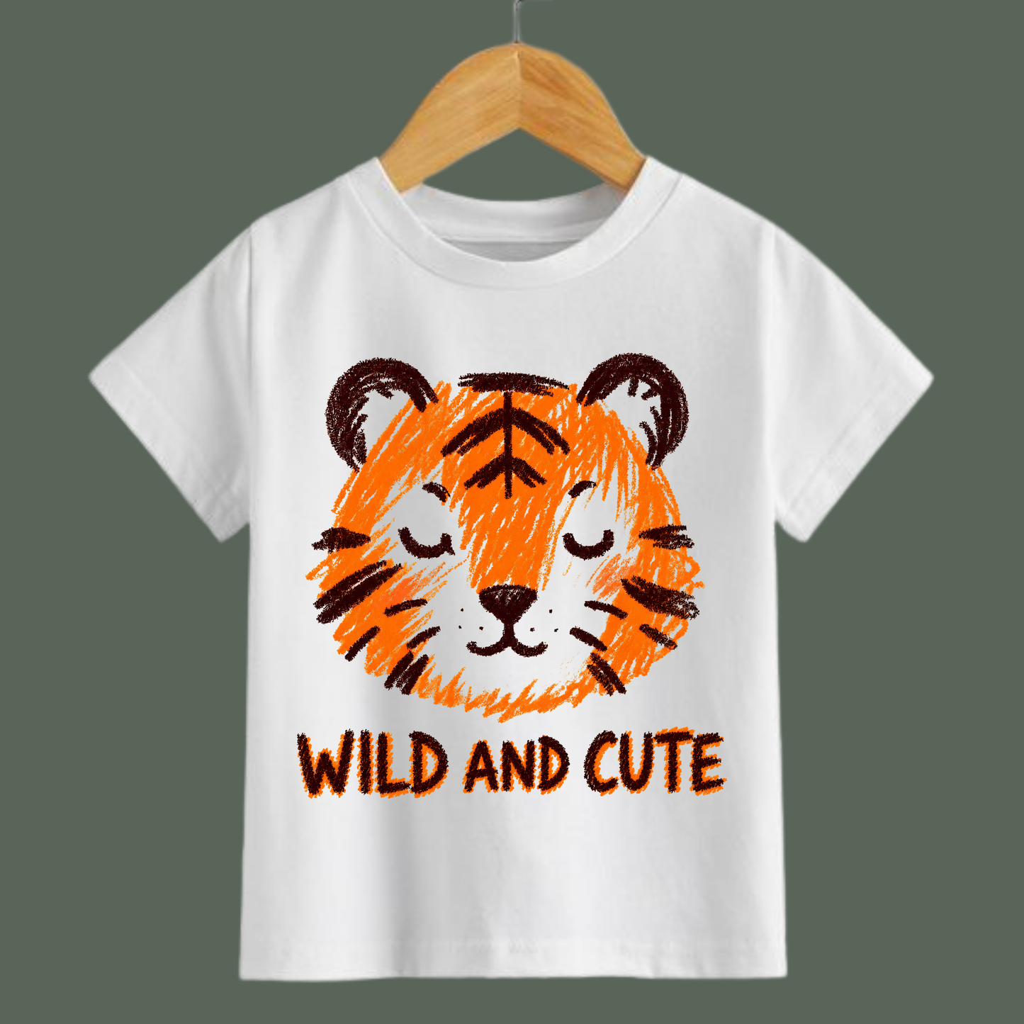 Wild & Cute Tiger Kids T-Shirt