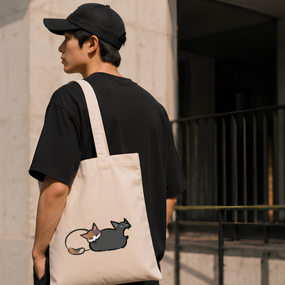 Cozy Cats Premium Canvas Tote Bag