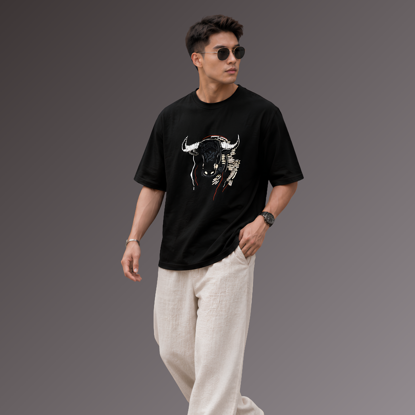 Shadow Bull Oversized T-Shirt