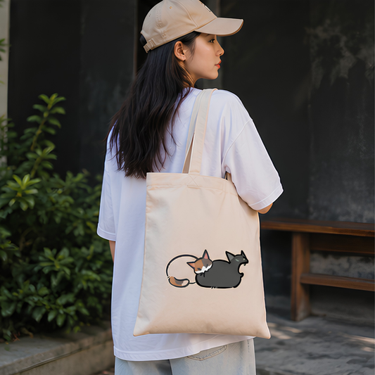 Cozy Cats Premium Canvas Tote Bag