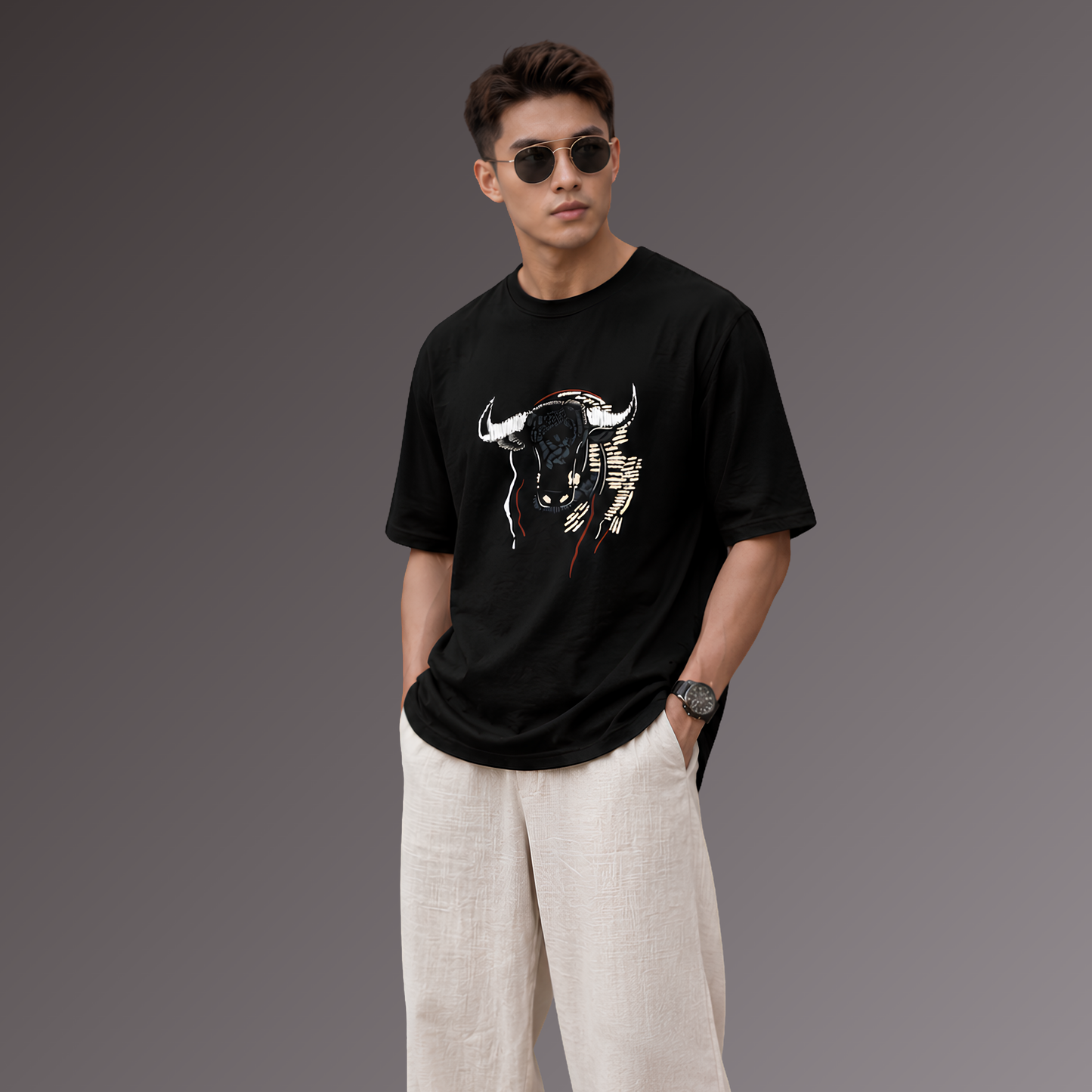 Shadow Bull Oversized T-Shirt