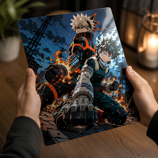 Bakugo & Deku Metallic Poster