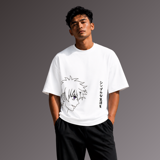 Neo Manga Oversized T-Shirt – White