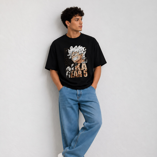 Luffy Gear 5 Oversized Anime T-Shirt