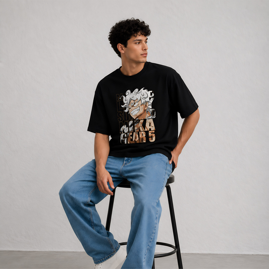 Luffy Gear 5 Oversized Anime T-Shirt