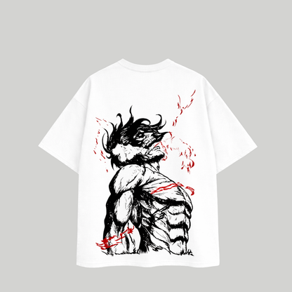 Titan Rage Oversized T-Shirt – White