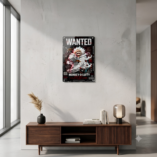 Sun God Rebellion – Monkey D. Luffy Metallic Poster