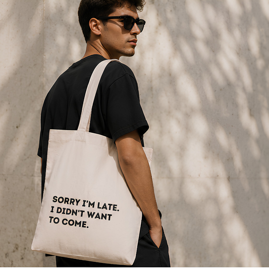 Socially Selective Premium Canvas Tote Bag