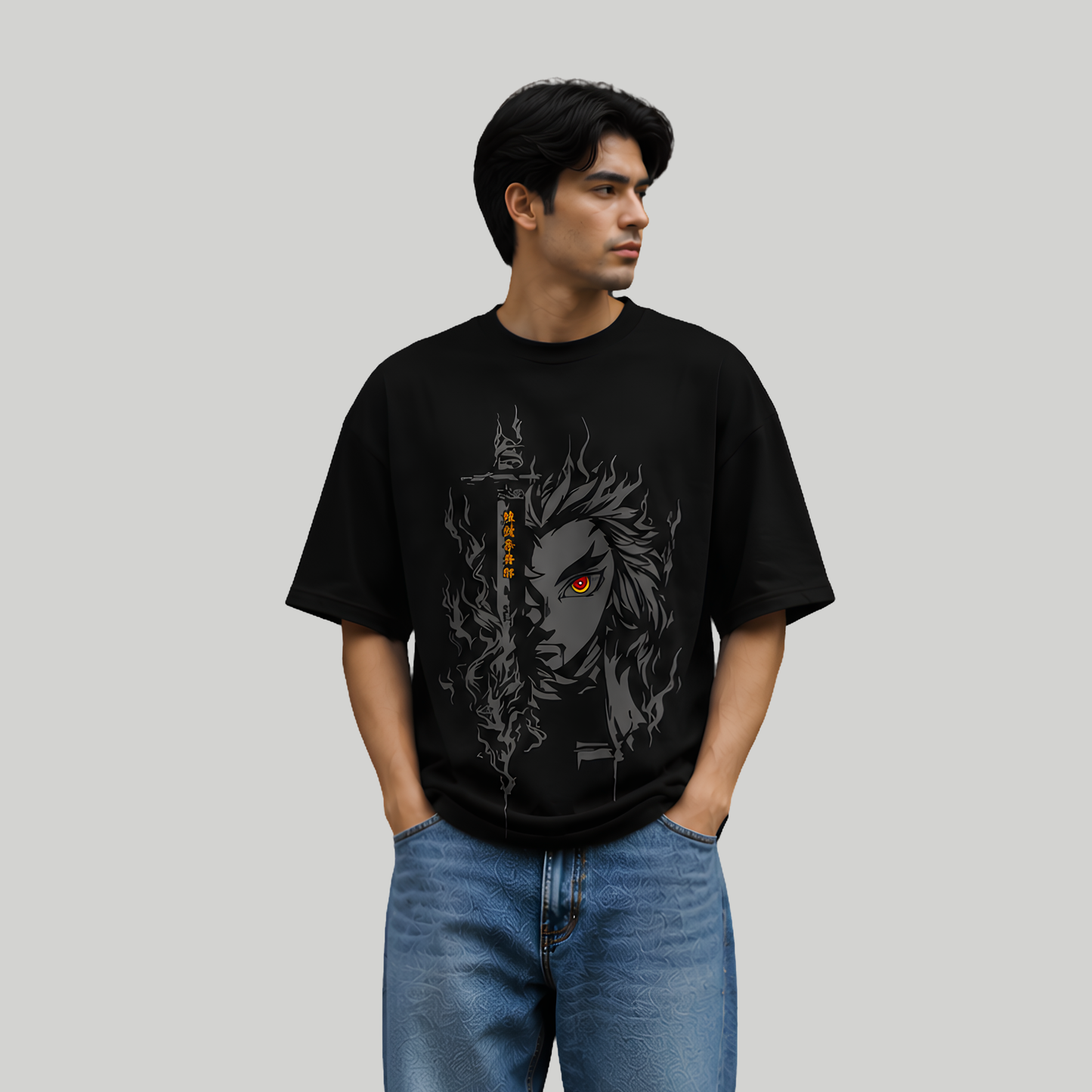 Flame Hashira Oversized T-Shirt