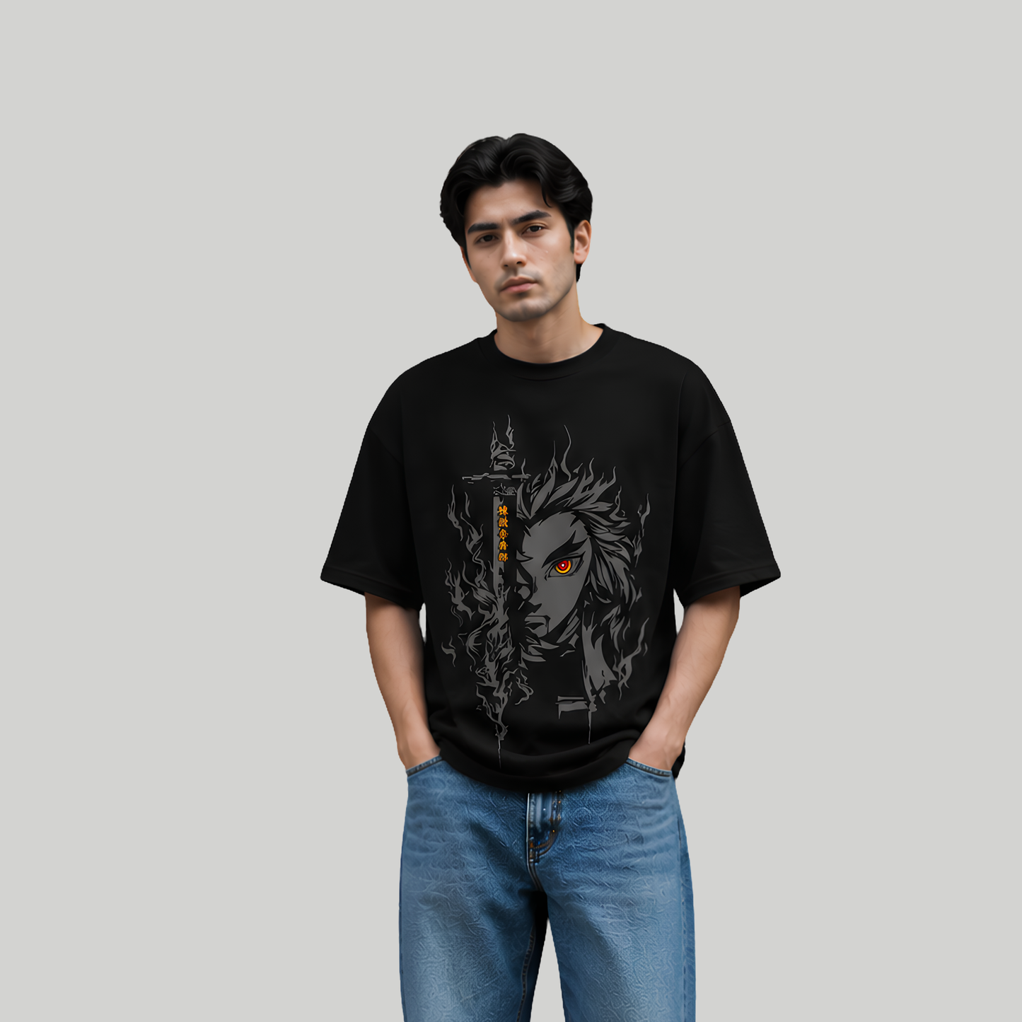 Flame Hashira Oversized T-Shirt