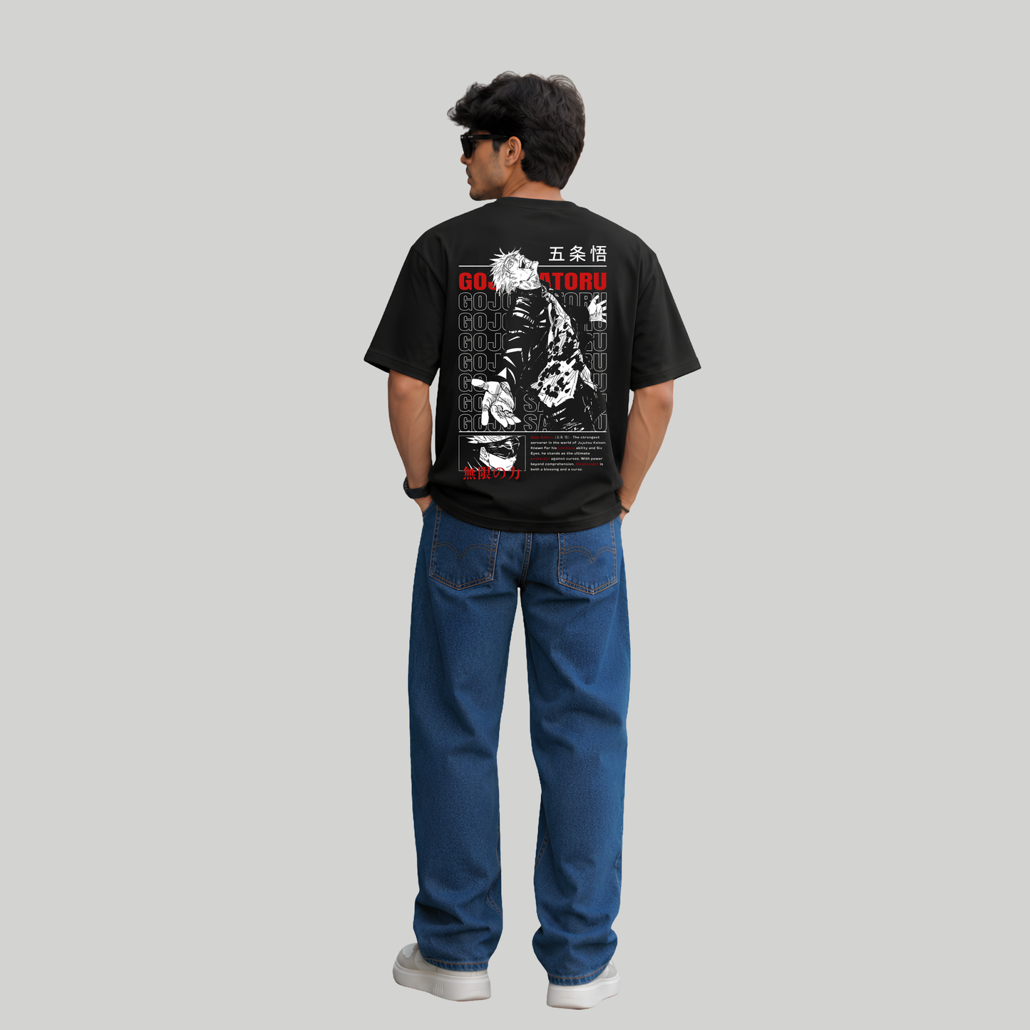 Infinite Void Gojo Oversized T-Shirt – Black