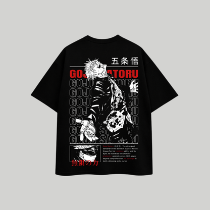 Infinite Void Gojo Oversized T-Shirt – Black