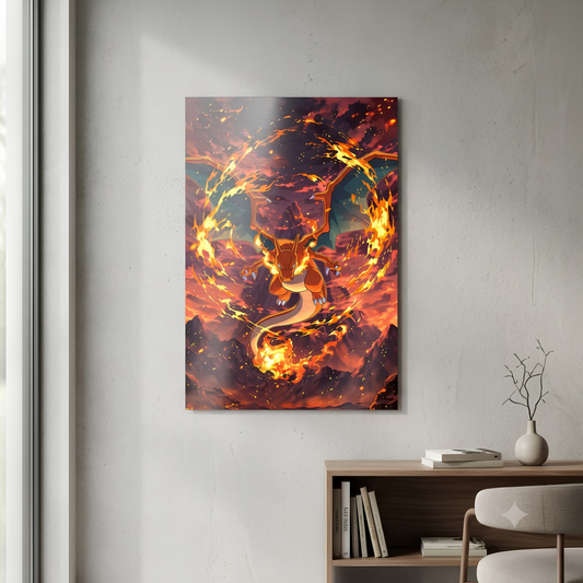 Inferno Dragon – Metallic Poster