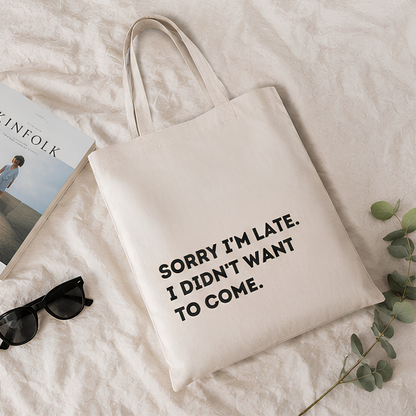 Socially Selective Premium Canvas Tote Bag
