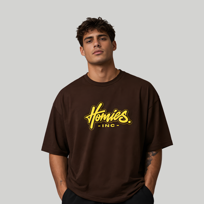 Homies Inc Oversized T-Shirt – Chocolate Brown