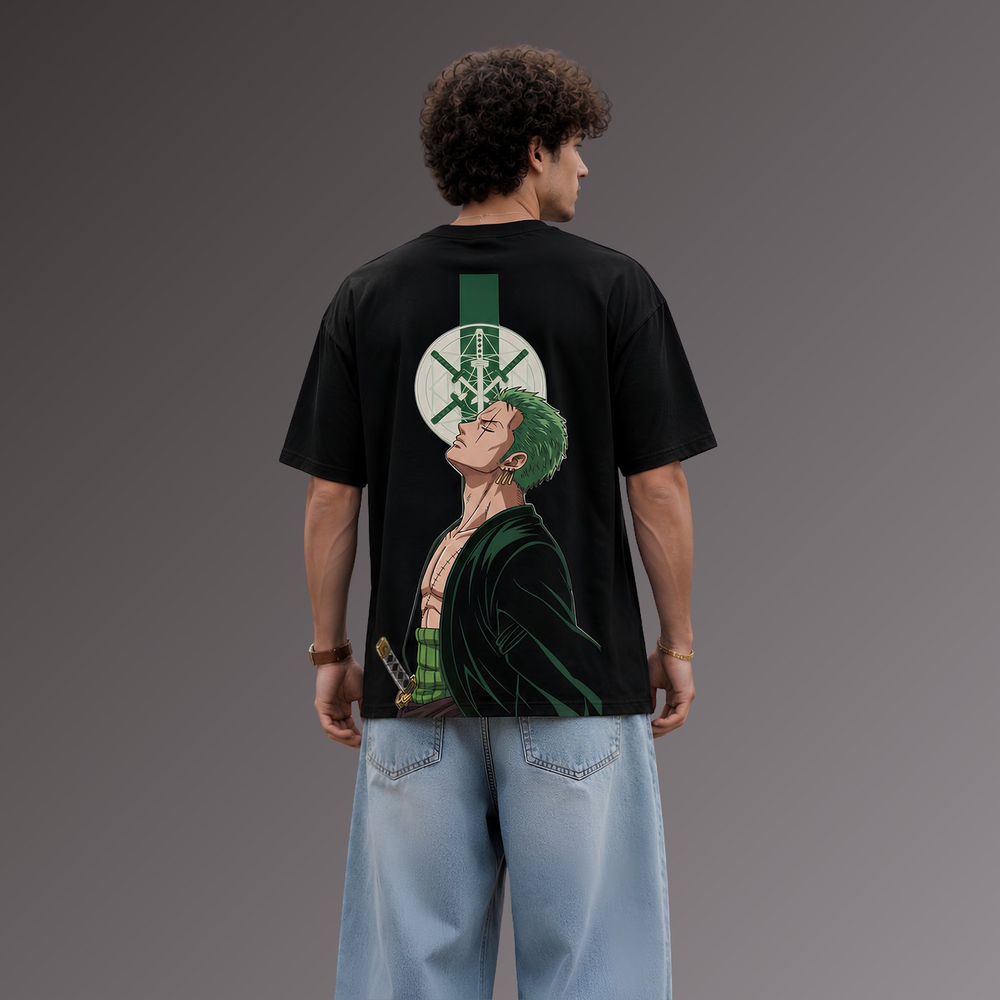 Zoro Eclipse Oversized T-Shirt – Black