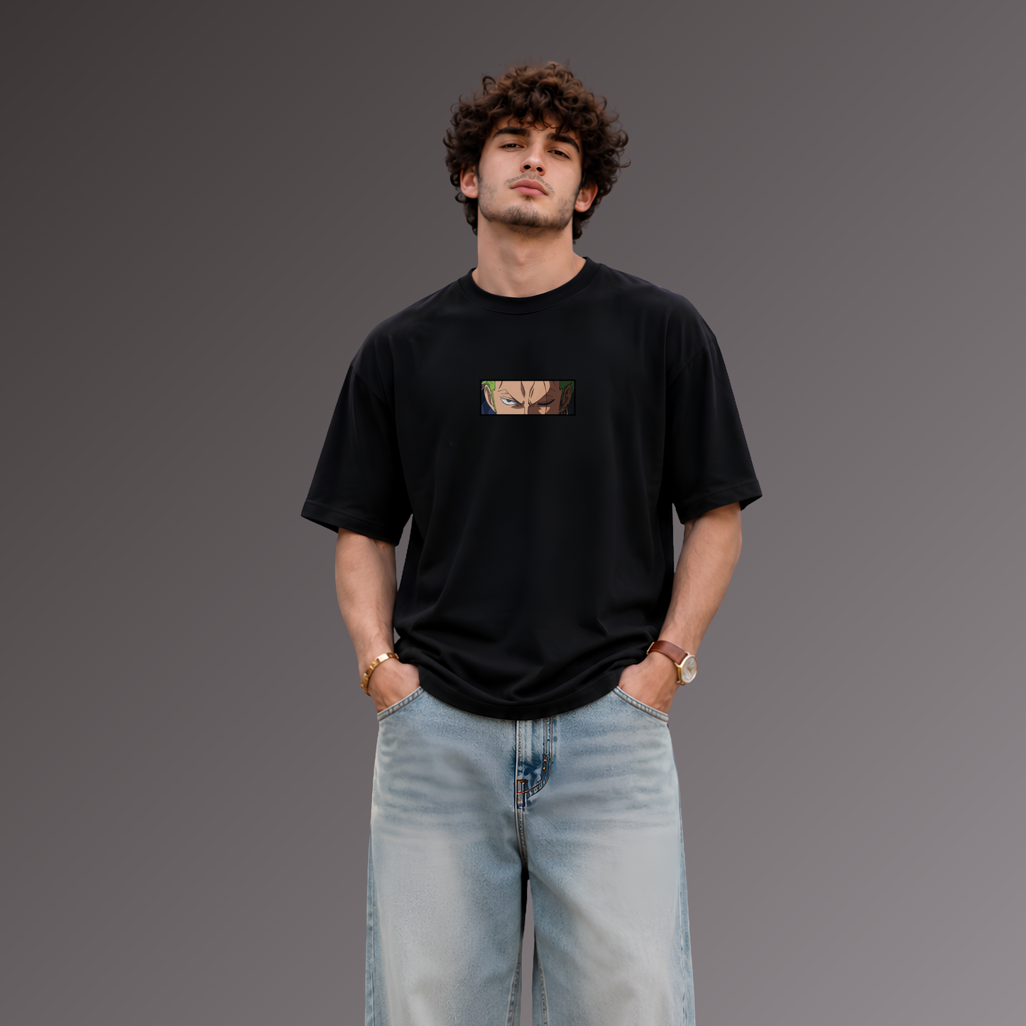 Zoro Eclipse Oversized T-Shirt – Black
